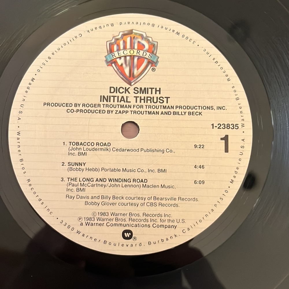 1983 Vintage Duck Smith Initial Thrust jazz vinyl LP record - Picture 10 of 15